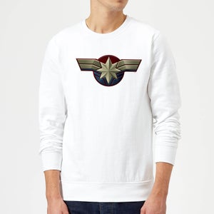 Captain Marvel Chest Emblem trui - Wit