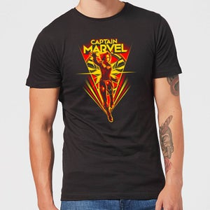 Captain Marvel Freefall Männer T-Shirt – Schwarz