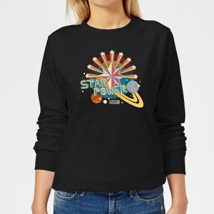 Captain Marvel Star Power Women's Sweatshirt - Black