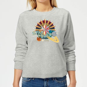 Captain Marvel Star Power Women's Sweatshirt - Grey