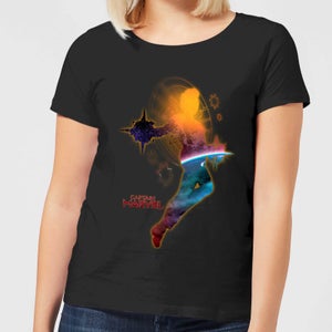 Captain Marvel Nebula Flight T-shirt Femme - Noir
