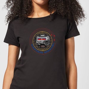 Captain Marvel Pager dames t-shirt - Zwart
