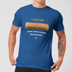 I Love You More Than A Vegan Sausage Roll Men's T-Shirt - Royal Blue