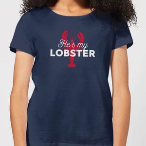 He's My Lobster Women's T-Shirt - Navy
