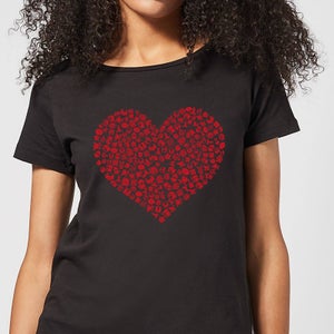 Super Mario Items Heart Women's T-Shirt - Black
