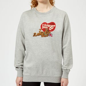 Scooby Doo It's No Mystery I Love You Women's Sweatshirt - Grey