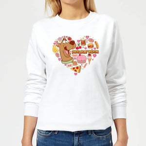 Scooby Doo Snacks Are My Valentine Women's Sweatshirt - White