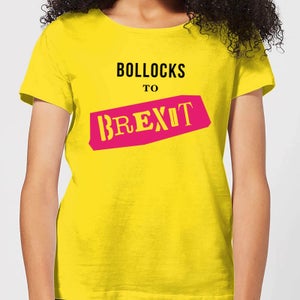 Bollocks To Brexit Women's T-Shirt - Yellow