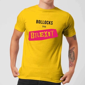 Bollocks To Brexit Men's T-Shirt - Yellow