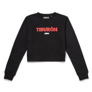Global Legacy Jaws Tiburon cropped sweatshirt - Zwart