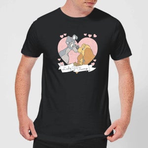 Disney Lady And The Tramp Love Men's T-Shirt - Black