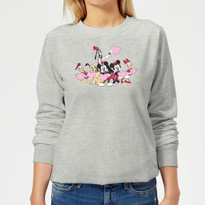 Disney Mickey Mouse Love Friends Women's Sweatshirt - Grey