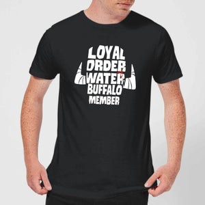Camiseta Flintstones Loyal Order Of Water Buffalo Member - Hombre - Negro