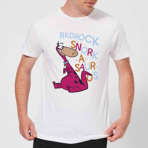 The Flintstones Bedrock Snork-A-Saur-Us Men's T-Shirt - White