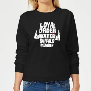 The Flintstones Loyal Order Of Water Buffalo Member Women's Sweatshirt - Black