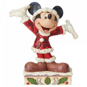 Disney Traditions Tis a Splendid Season (Mickey Mouse Christmas Figurine)