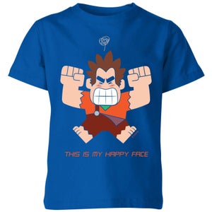 Camiseta para niños Wreck-it Ralph This Is My Happy Face - Azul real