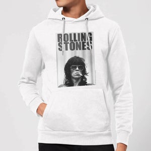 Rolling Stones Keith Smoking Hoodie - White