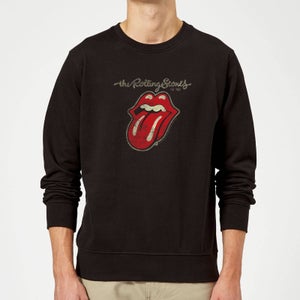 Rolling Stones Plastered Tongue Sweatshirt - Schwarz