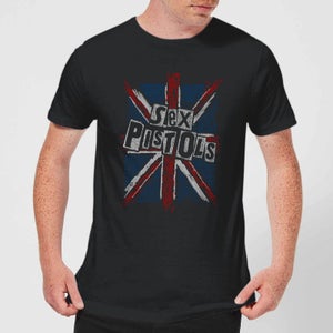 Sex Pistols Union Jack Herren T-Shirt - Schwarz