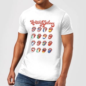 Rolling Stones International Licks Herren T-Shirt - Weiß
