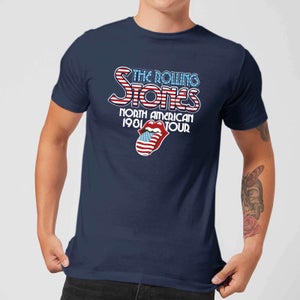 Rolling Stones 81 Tour Logo Herren T-Shirt - Navy Blau