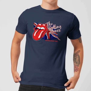Rolling Stones Lick The Flag Herren T-Shirt - Navy Blau