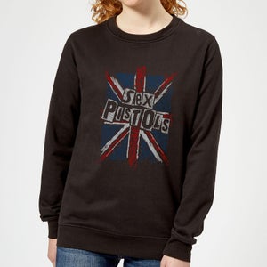 Sex Pistols Union Jack Women's Sweatshirt - Black