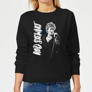 Rod Stewart Poster Women's Sweatshirt - Black