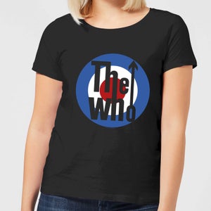 The Who Target Damen T-Shirt - Schwarz