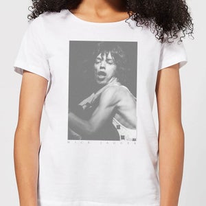 Rolling Stones Mick BW2 Damen T-Shirt - Weiß