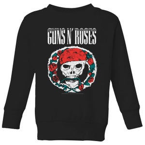 Guns N Roses Circle Skull Kids' Sweatshirt - Black