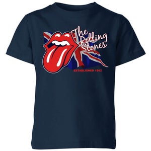 Rolling Stones Lick The Flag Kids' T-Shirt - Navy