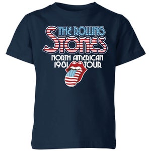 Rolling Stones 81 Tour Logo Kids' T-Shirt - Navy