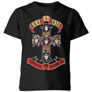 Guns N Roses Appetite For Destruction Kids' T-Shirt - Black