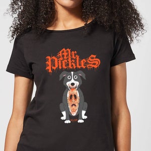 Camiseta para mujer Ripped Face de Mr Pickles - Negro