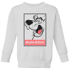 Scooby Doo Ruh-Roh! Kids' Sweatshirt - White