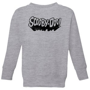 Scooby Doo Retro Mono Logo Kids' Sweatshirt - Grey