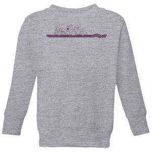 Scooby Doo Those Meddling Kids Retro Kids' Sweatshirt - Grey