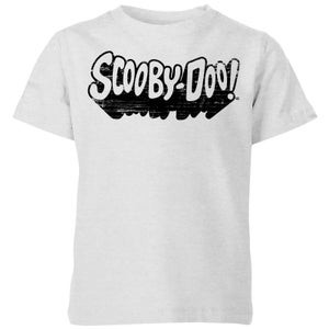 Scooby Doo Retro Mono Logo Kids' T-Shirt - Grey