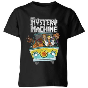 Camiseta para niño Mystery Machine Heavy Metal de Scooby Doo - Negro