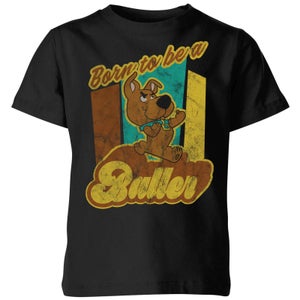 Camiseta Born To Be A Baller para niño de Scooby Doo - Negro