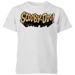 Scooby Doo Retro Colour Logo Kids' T-Shirt - Grey