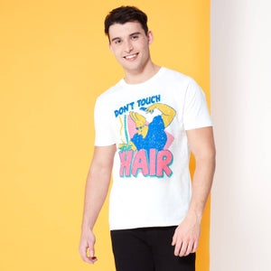 Cartoon Network Spin-Off Johnny Bravo Don't Touch The Hair T-Shirt - Weiß