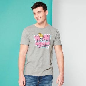 Camiseta Spin-Off Cartoon Network Johnny Bravo Woah Momma - Gris