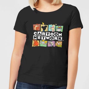 Cartoon Network Logo Characters Damen T-Shirt - Schwarz