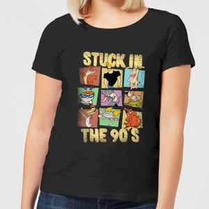 Cartoon Network Stuck In The 90s Damen T-Shirt - Schwarz