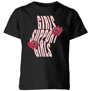 Girls Support Girls Kids' T-Shirt - Black