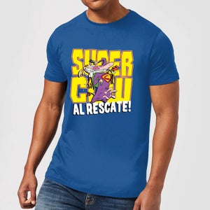Vaca y pollo Supercow Al Rescate! Camiseta para hombre - Azul real