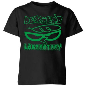 Camiseta para niños Lab Logo de Dexters - Negro